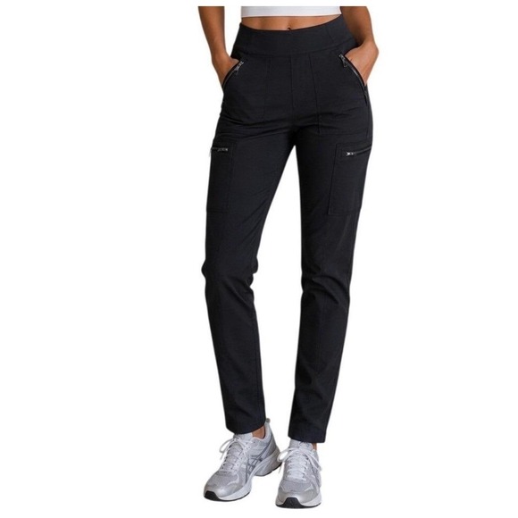 Athleta Pants - Athleta Headlands Hybrid Cargo Pants Black Womens 6T Tall Slim Hiking Utility